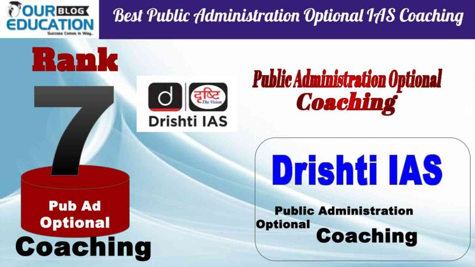 Rank 7 Drishti IAS Top Public Administration Optional IAS Coaching