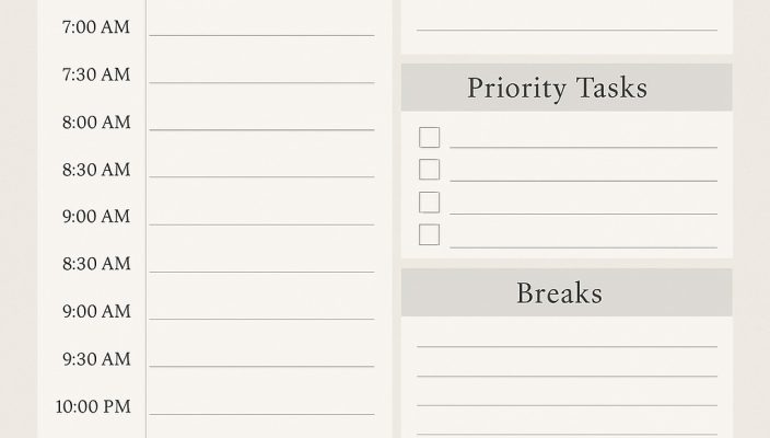 Daily Planner for UPSC CSE candidate