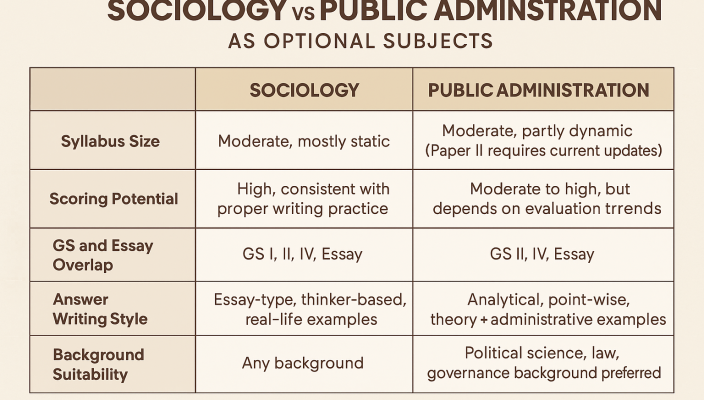 Sociology or PubAd