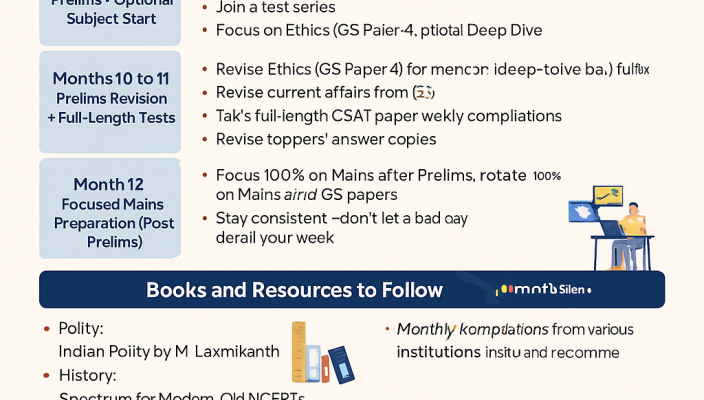 1 year study plan for upsc exam