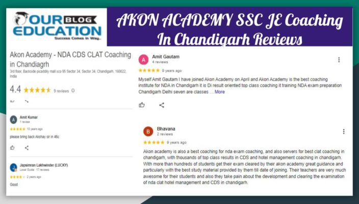 AKON ACADEMY SSC JE Coaching In Chandigarh Review