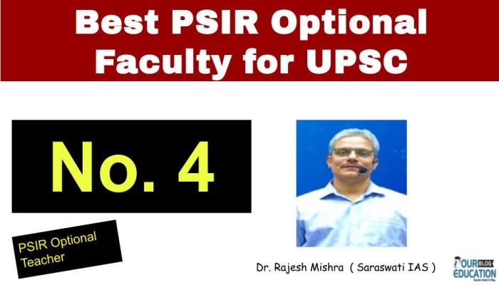 Dr. Rajesh Mishra – No.4 Best PSIR Optional Faculty