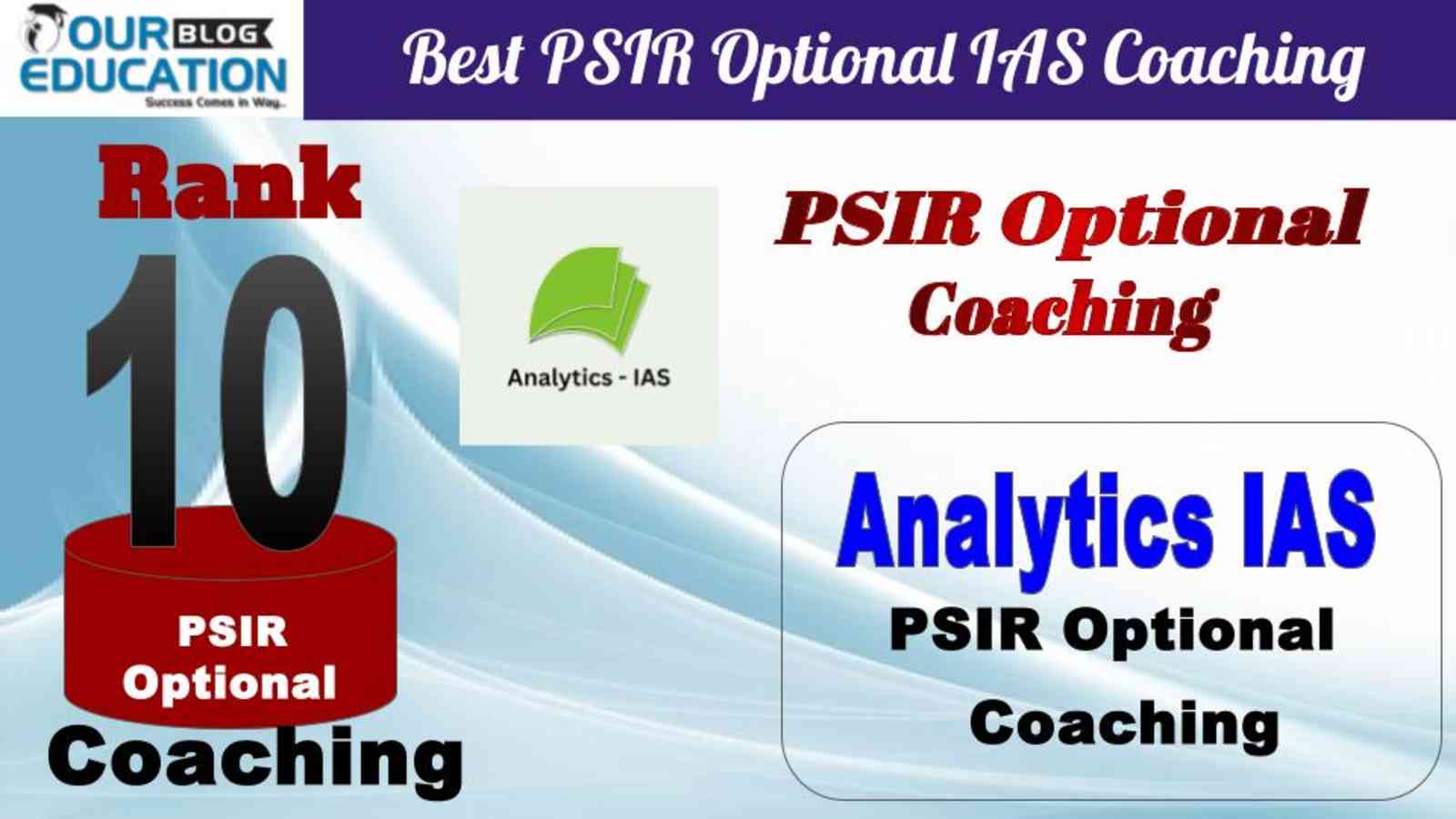 No.10 Best PSIR Optional IAS Coaching Analytics IAS Academy