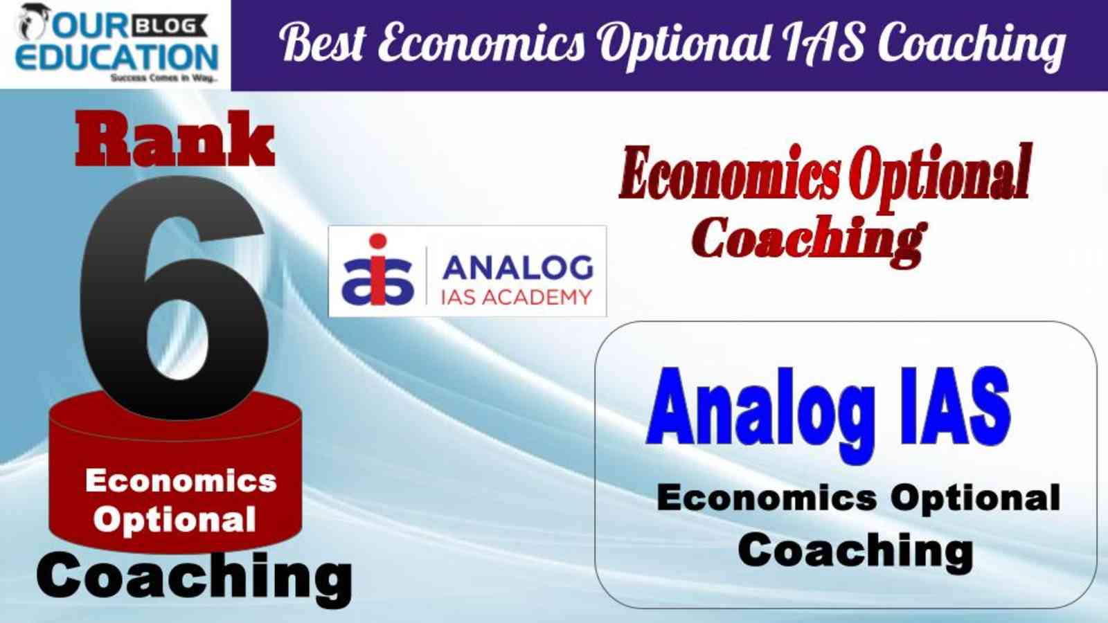 No.6 Best Economics Optional IAS Coaching Analog IAS