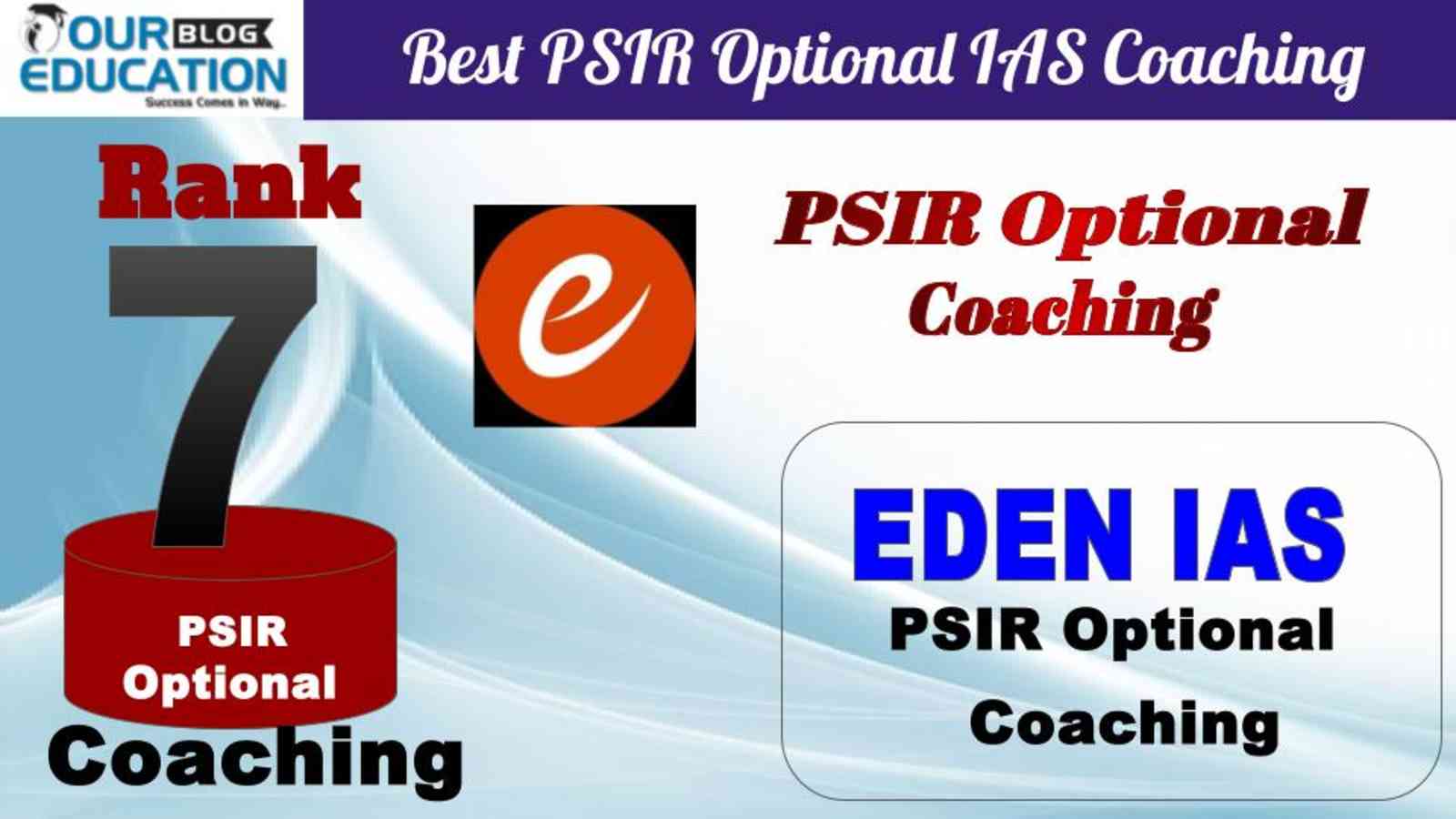 No.7 Best PSIR Optional IAS Coaching EDEN IAS