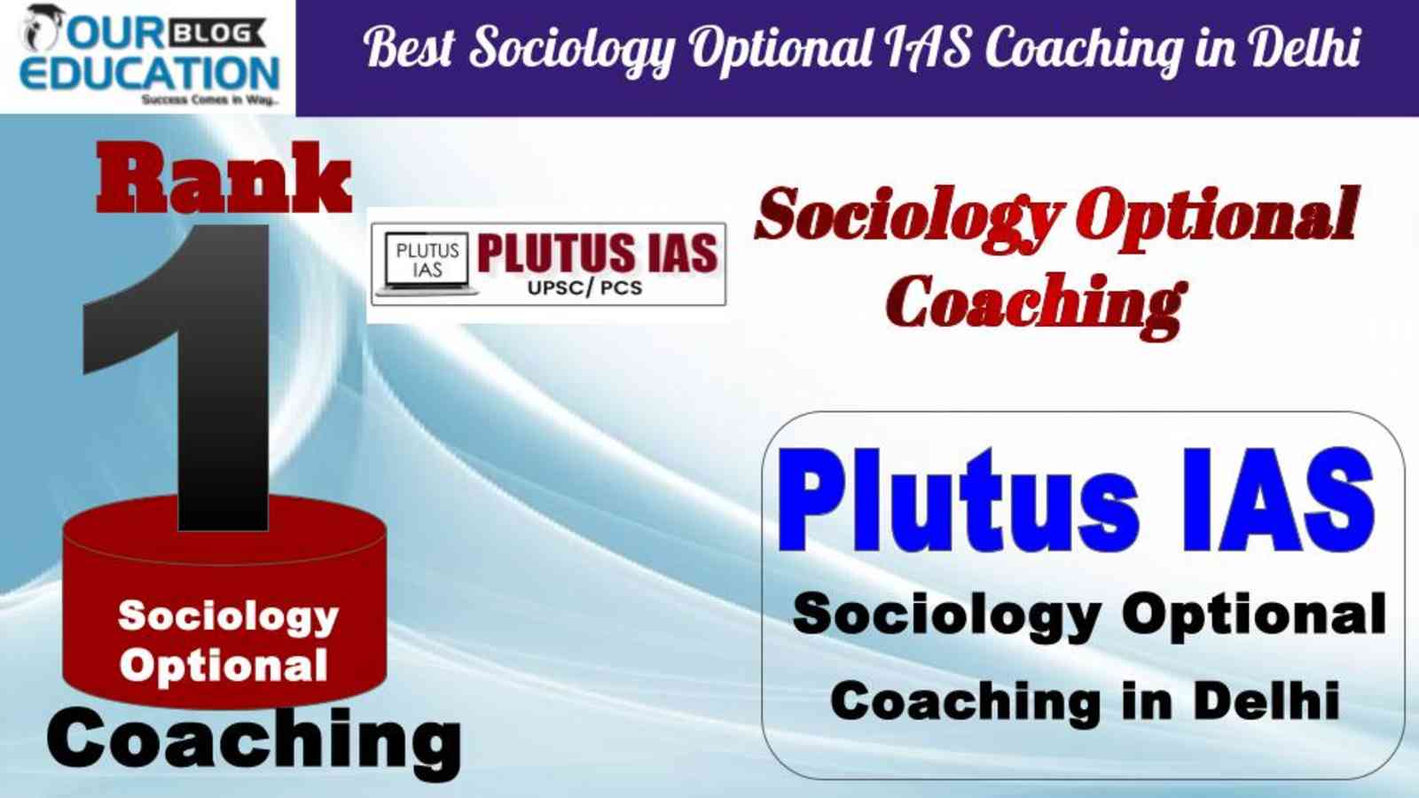 Rank 1. Plutus IAS Best Sociology Optional IAS Coaching in Delhi