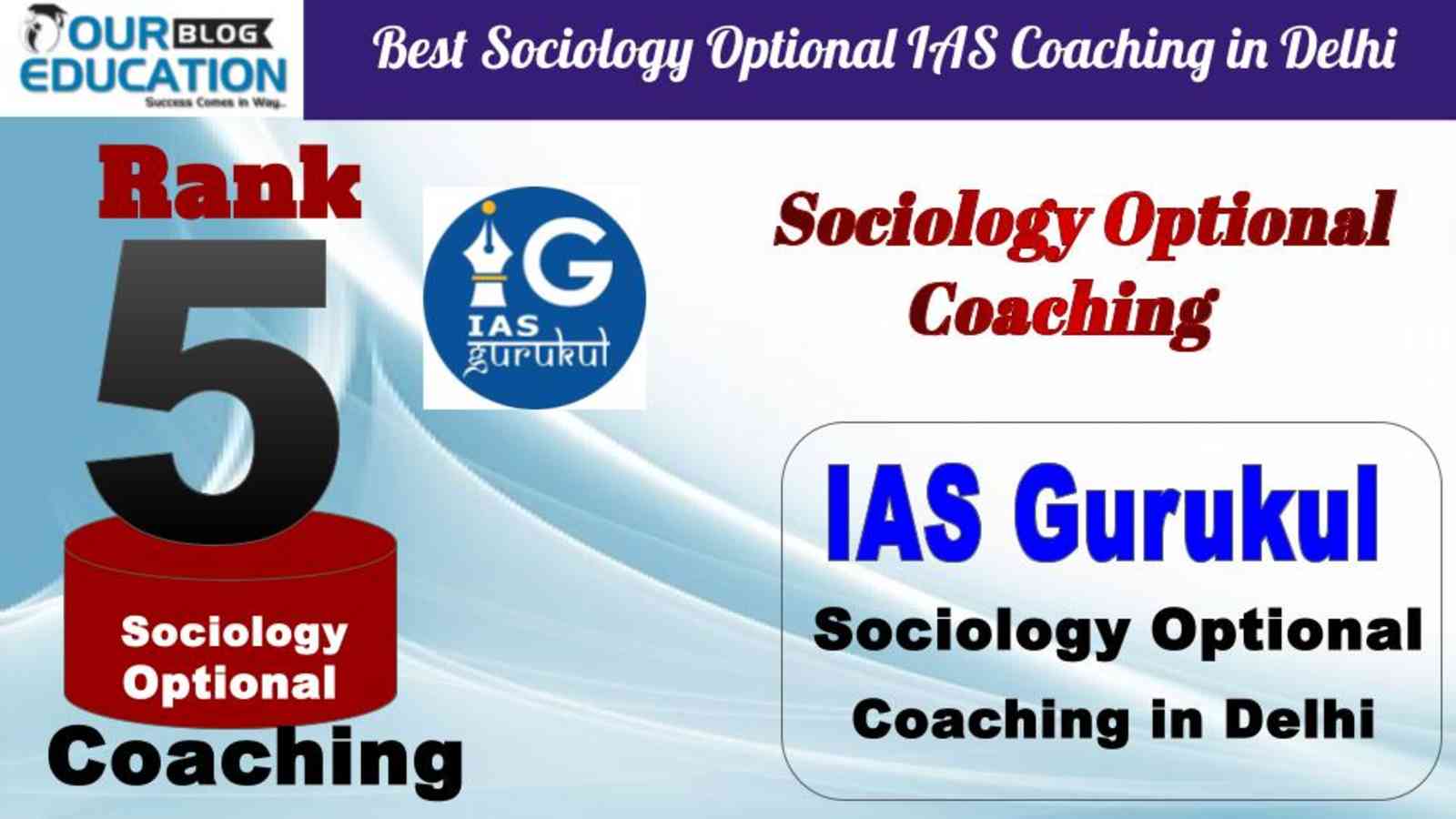 Rank 5. IAS Gurukul Best Sociology Optional IAS Coaching in Delhi