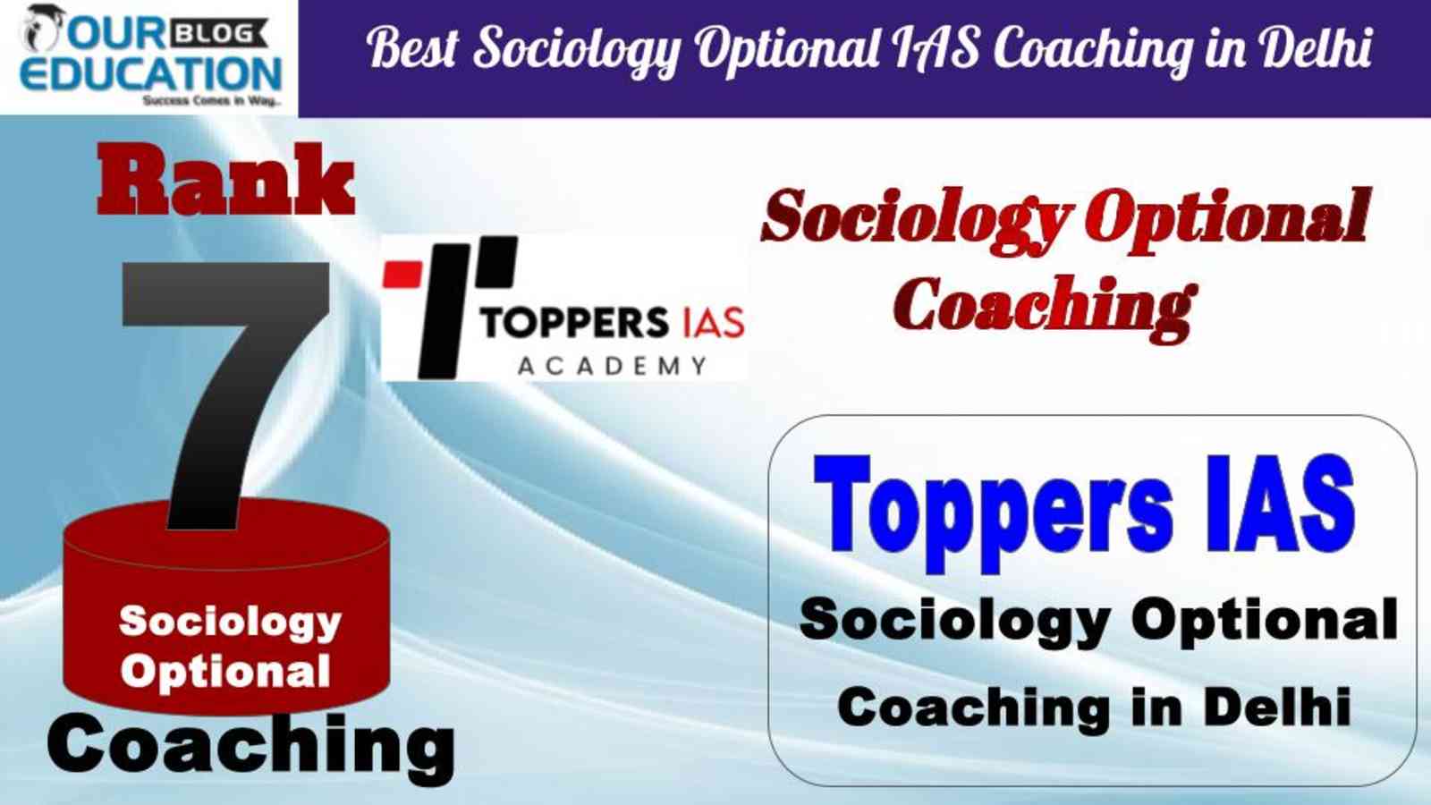 Rank 7 Toppers IAS Best Sociology Optional IAS Coaching in Delhi