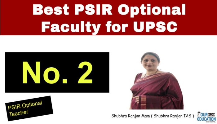 Shubhra Ranjan Mam – No.2 Best PSIR Optional Faculty