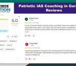 Patriotic IAS Coaching institute in Gorakhpur Review