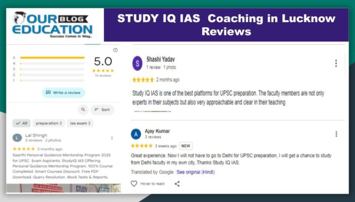 STUDY IQ IAS Coaching Institute in Lucknow Review