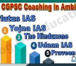 Best CGPSC Coaching Institute in Ambikapur 