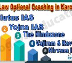 Best LAW Optional Coaching Institute in Karol Bagh