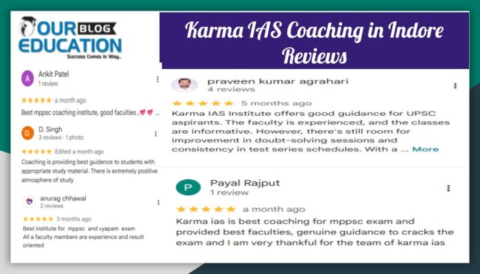 Karma IAS Coaching in Indore Reviews