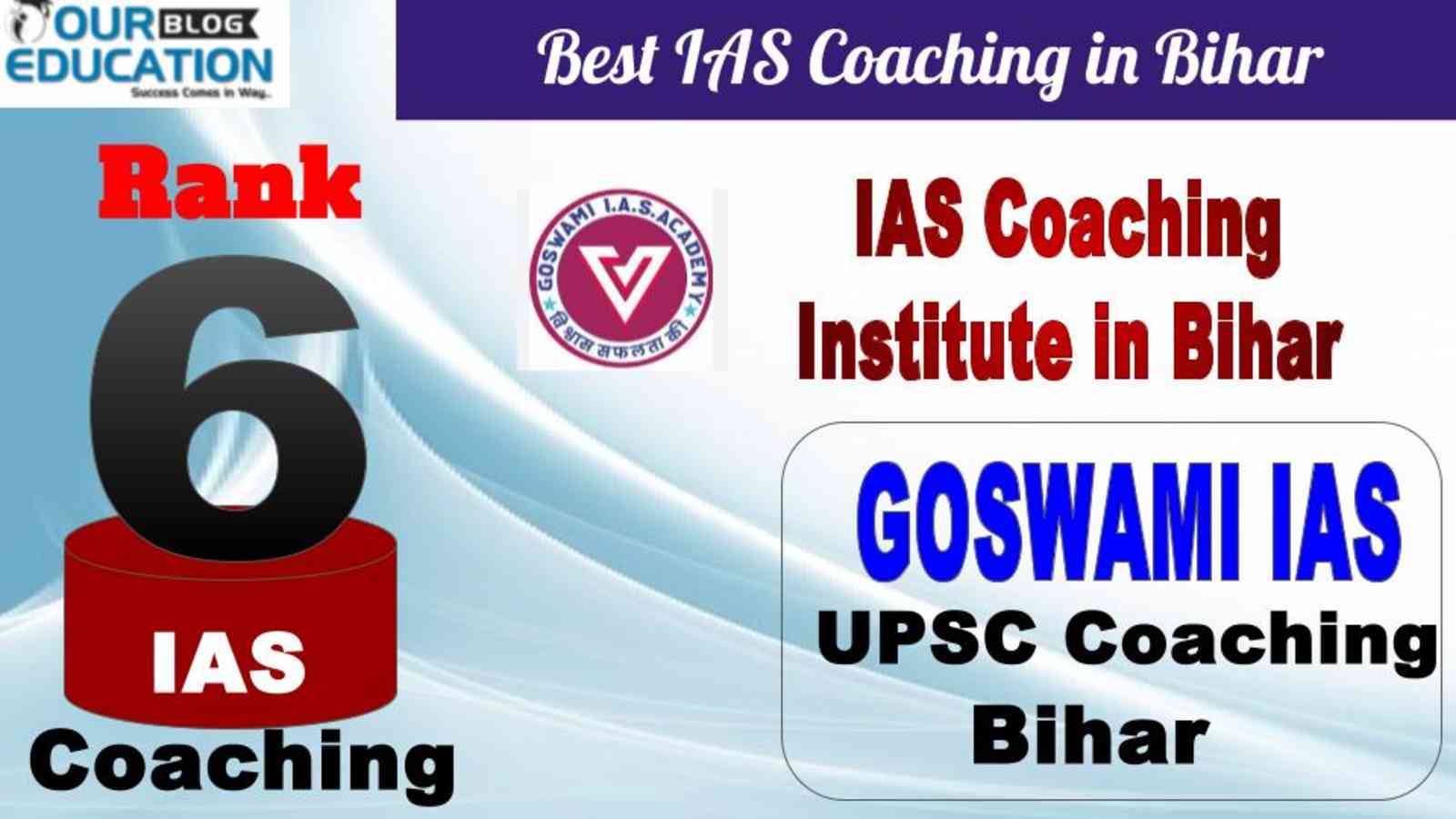 No.6 Best IAS Coaching in bihar Goswami IAS