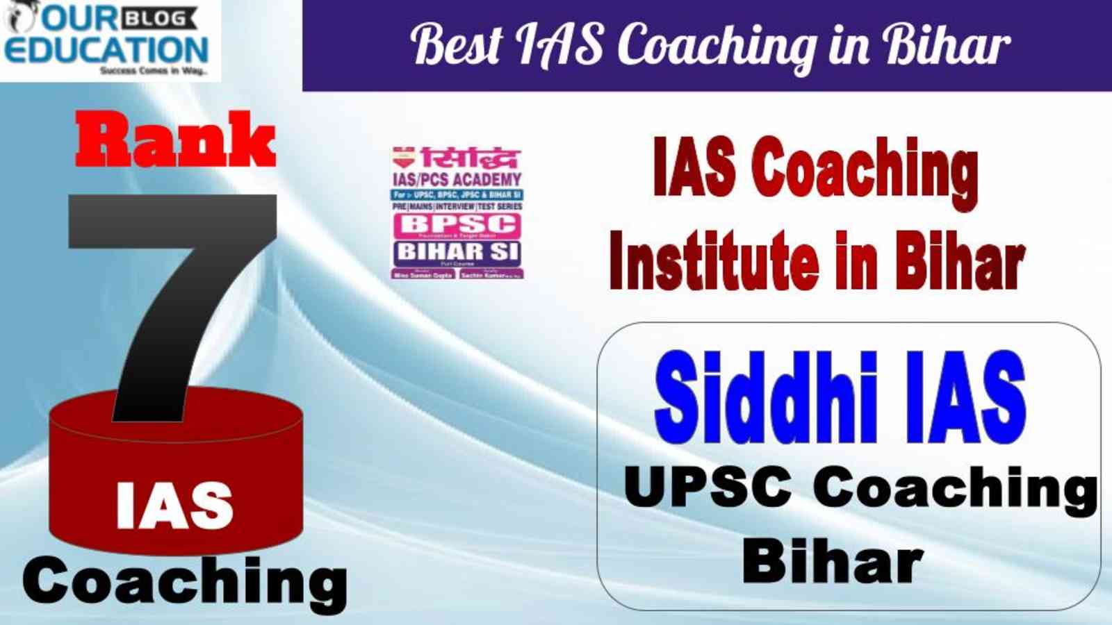 No.7 Best IAS Coaching in bihar Siddhi IAS