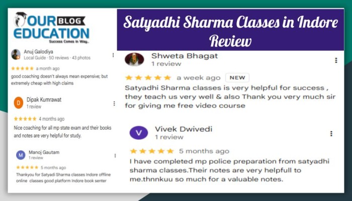 Satyadhi Sharma Classes in Indore