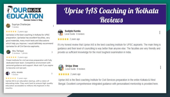 Uprise IAS Coaching in Kolkata Reviews