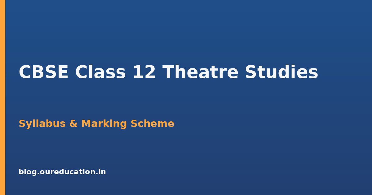 CBSE Class 12 Theatre Studies — preparation guide