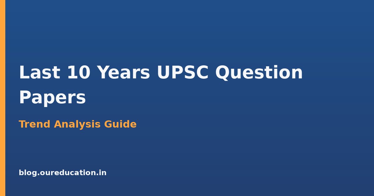 last 10 years UPSC question papers — preparation guide