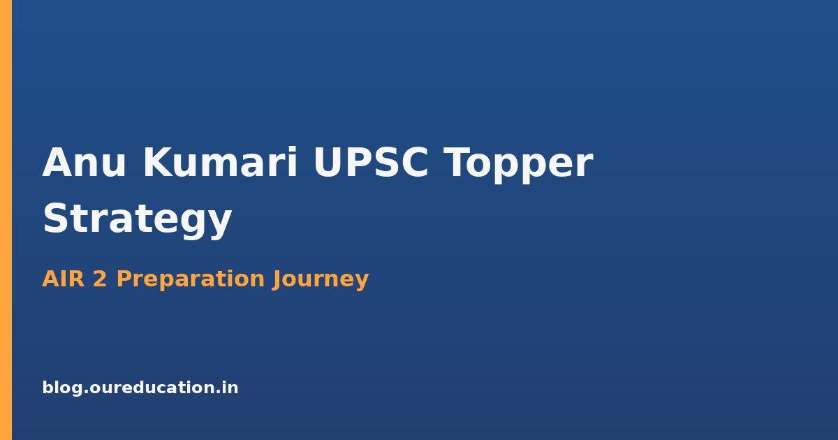 Anu Kumari UPSC topper strategy — preparation guide