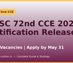 BPSC 72nd CCE 2026 Notification banner