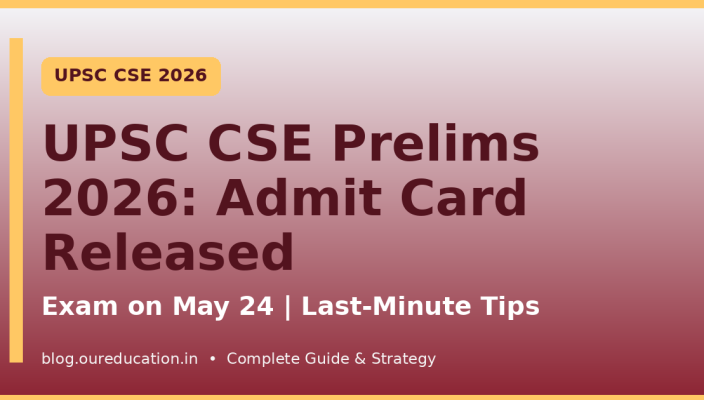 UPSC CSE Prelims 2026 admit card banner