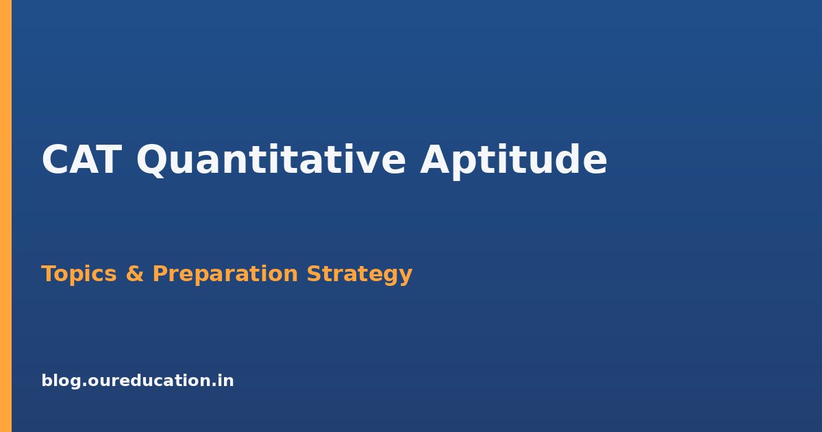 CAT Quantitative Aptitude — preparation guide