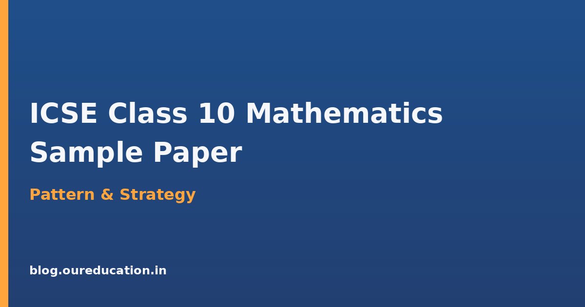 ICSE Class 10 Mathematics Sample Paper — preparation guide