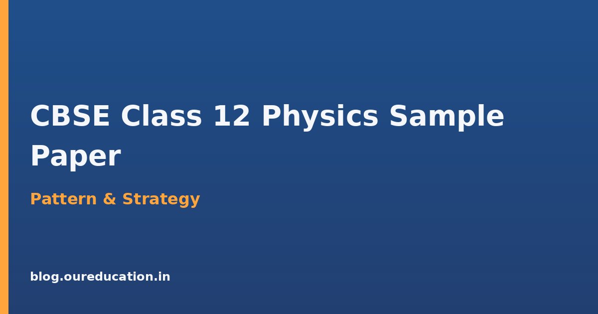 CBSE Class 12 Physics Sample Paper — preparation guide