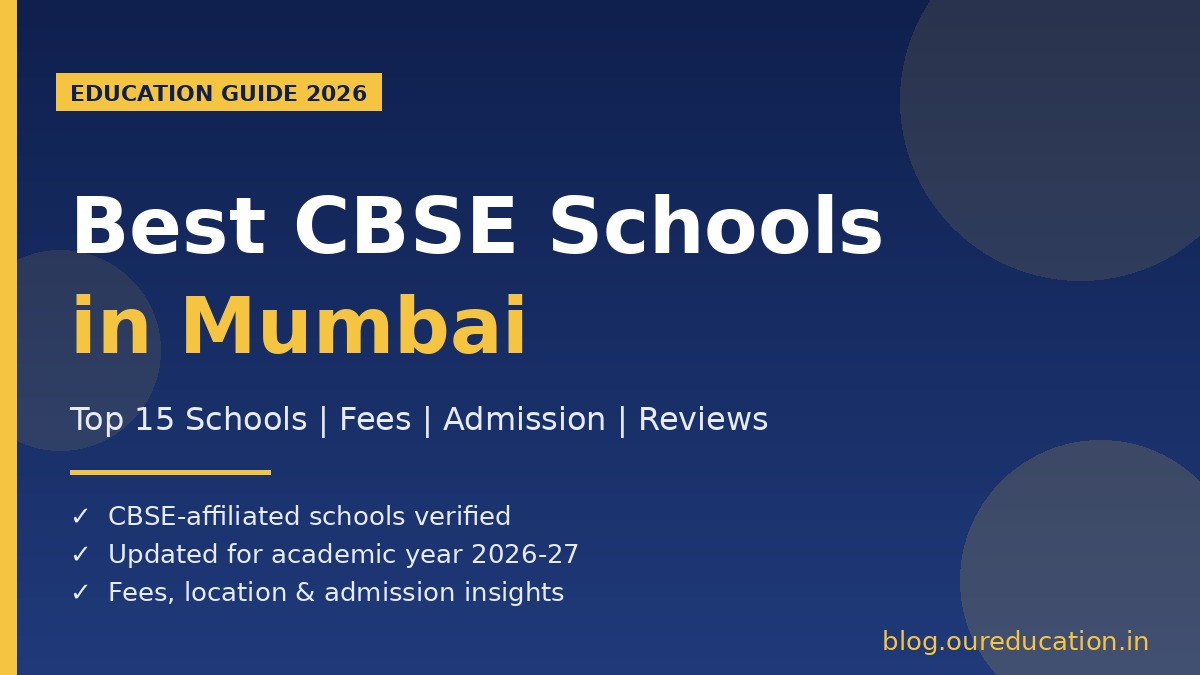 Best CBSE Schools in Mumbai 2026 - Top 15 Schools Guide