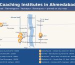 Map of Ahmedabad showing top 10 best IAS coaching institutes — best IAS coaching in Ahmedabad