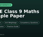 CBSE Class 9 Maths sample paper guide for the 2026-27 session