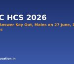 HPSC HCS 2026 Prelims answer key and Mains schedule banner