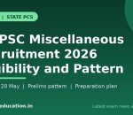 WBPSC Miscellaneous Recruitment 2026 notification banner with application dates and eligibility
