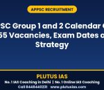 APPSC Group 1 and 2 calendar vacancies and exam dates by Plutus IAS