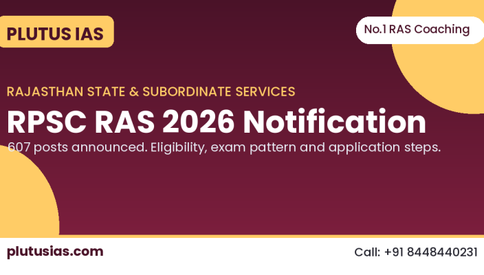 RPSC RAS 2026 Notification update by Plutus IAS