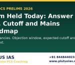 OPSC OCS Prelims answer key and expected cutoff banner by Plutus IAS, No 1 Odisha PCS coaching, phone 8448440231