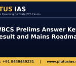 WBCS Prelims Answer Key and result update banner by Plutus IAS