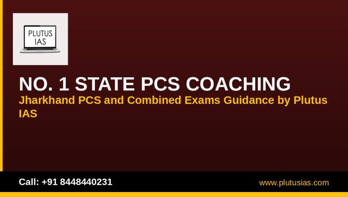Plutus IAS No 1 state PCS coaching banner for Jharkhand JSSC aspirants