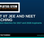 Plutus STEM banner for best IIT JEE and NEET coaching for 2027 and 2028