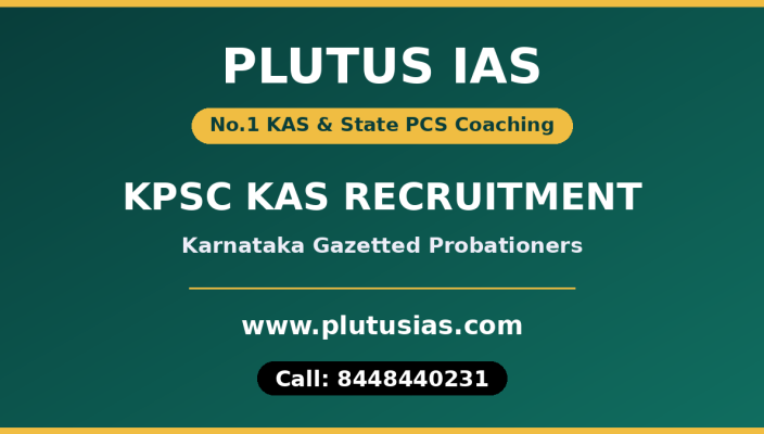 Plutus IAS KPSC KAS Karnataka Gazetted Probationers recruitment banner