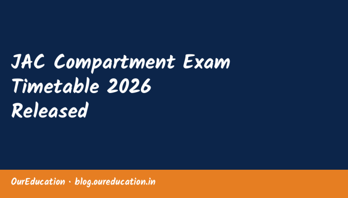JAC Compartment Exam Timetable 2026 Released