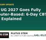 NEET UG 2027 computer based test CBT mode explained - Plutus STEM NEET IIT JEE coaching