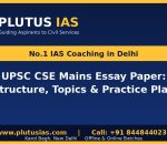 Plutus IAS banner for UPSC CSE Mains essay paper preparation