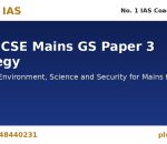 UPSC CSE Mains GS Paper 3 strategy banner by Plutus IAS, No. 1 IAS coaching in Delhi