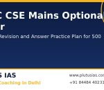 UPSC CSE Mains Optional Paper six week revision plan banner by Plutus IAS, the number one IAS coaching in Delhi