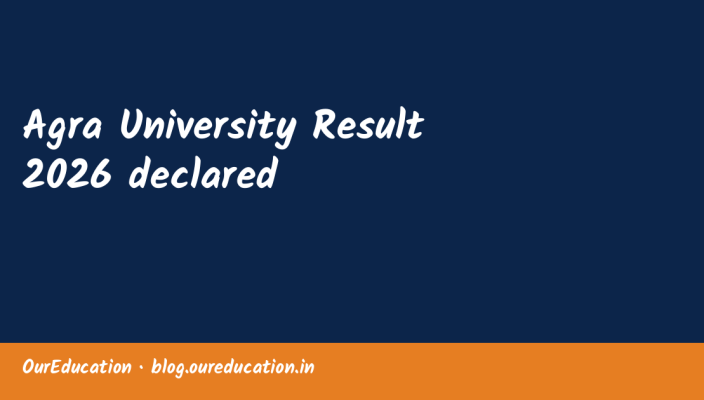 Agra University Result 2026 declared