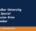 Ambedkar University Delhi Special Admission Drive September