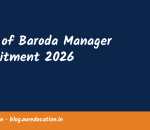 Bank of Baroda Manager Recruitment 2026
